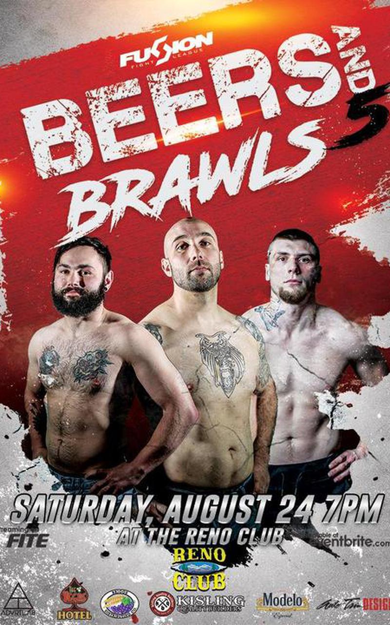 Fusion Fight League - Beers And Brawls 5 Poster April 13, 2022