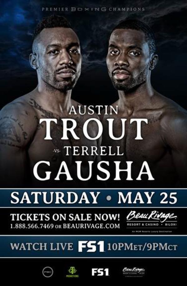Austin Trout vs. Terrell Gausha Poster April 22, 2022