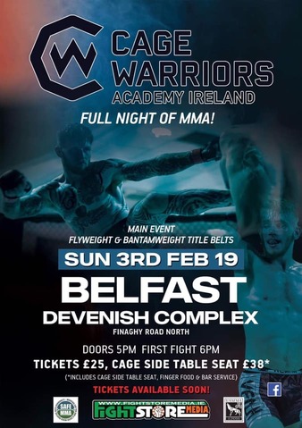 Cage Warriors - Academy Ireland 2 Poster May 03, 2022