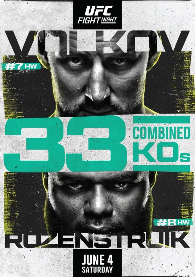 UFC Fight Night 207 Poster May 25, 2022