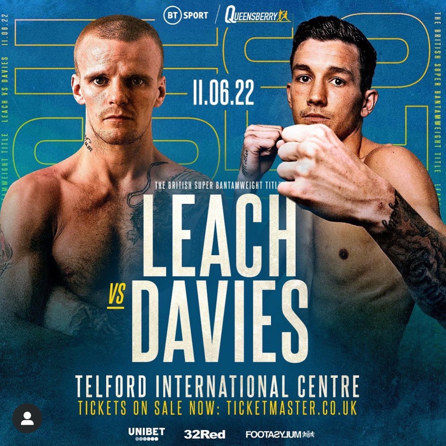 Leach vs. Davies Poster June 08, 2022