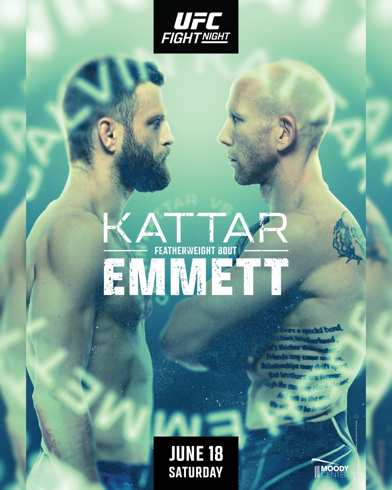 UFC on ESPN 37 Poster June 14, 2022