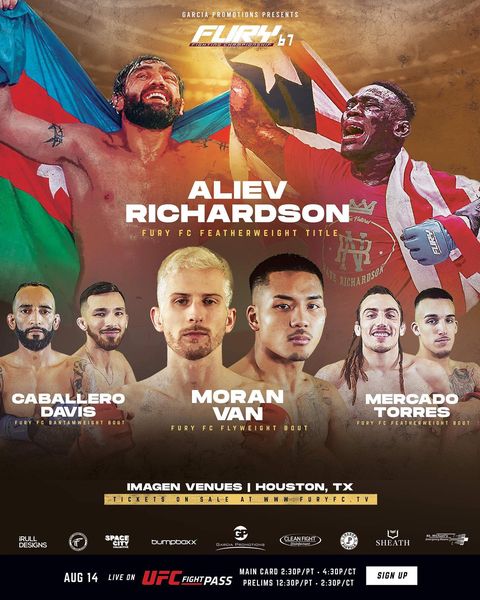 Fury FC 67 Poster July 10, 2022
