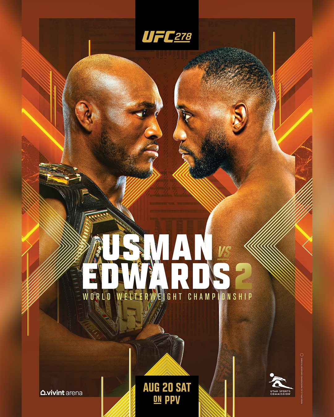 UFC 278 Poster August 03, 2022