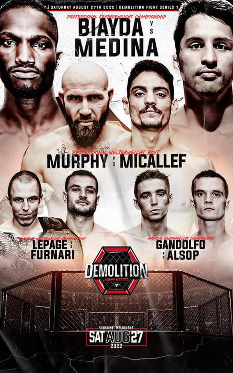 Demolition Fight Series 7 Poster August 07, 2022