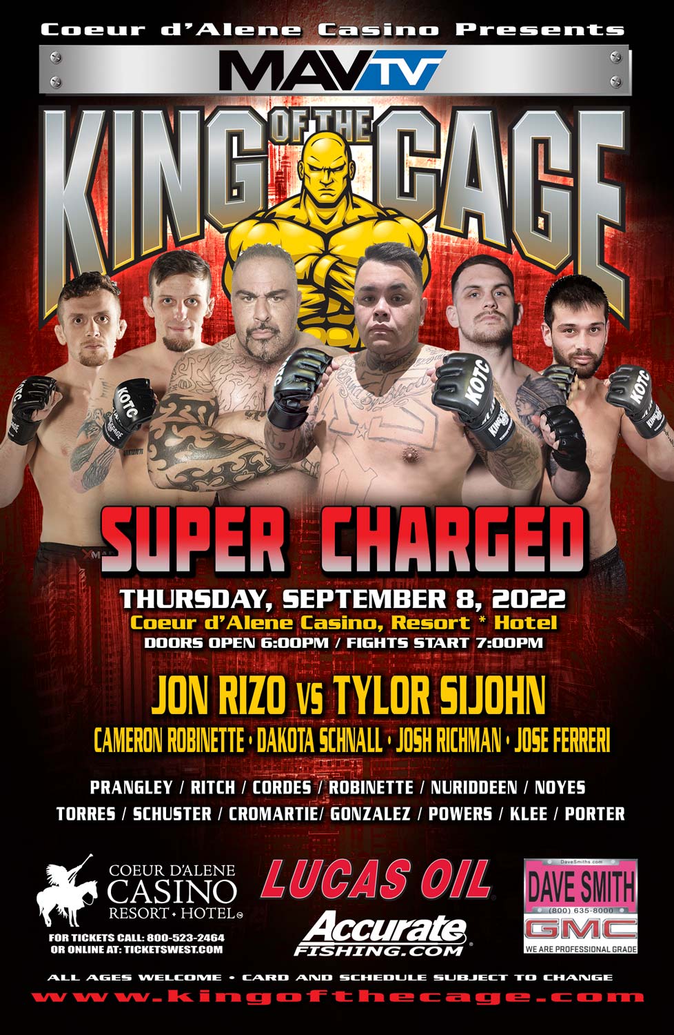 KOTC - Super Charged Poster August 14, 2022