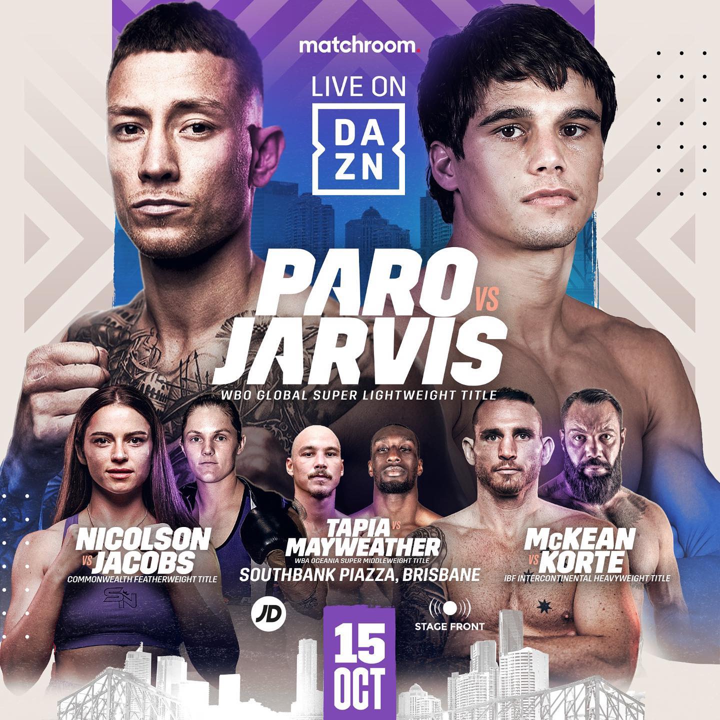 Paro vs. Jarvis Poster September 05, 2022