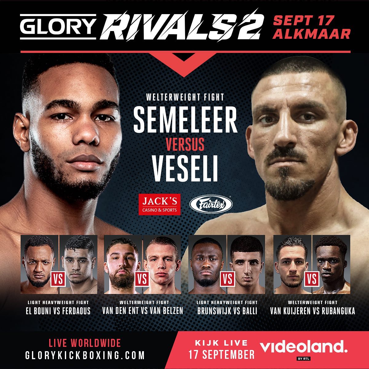 GLORY Rivals 2 Poster September 05, 2022
