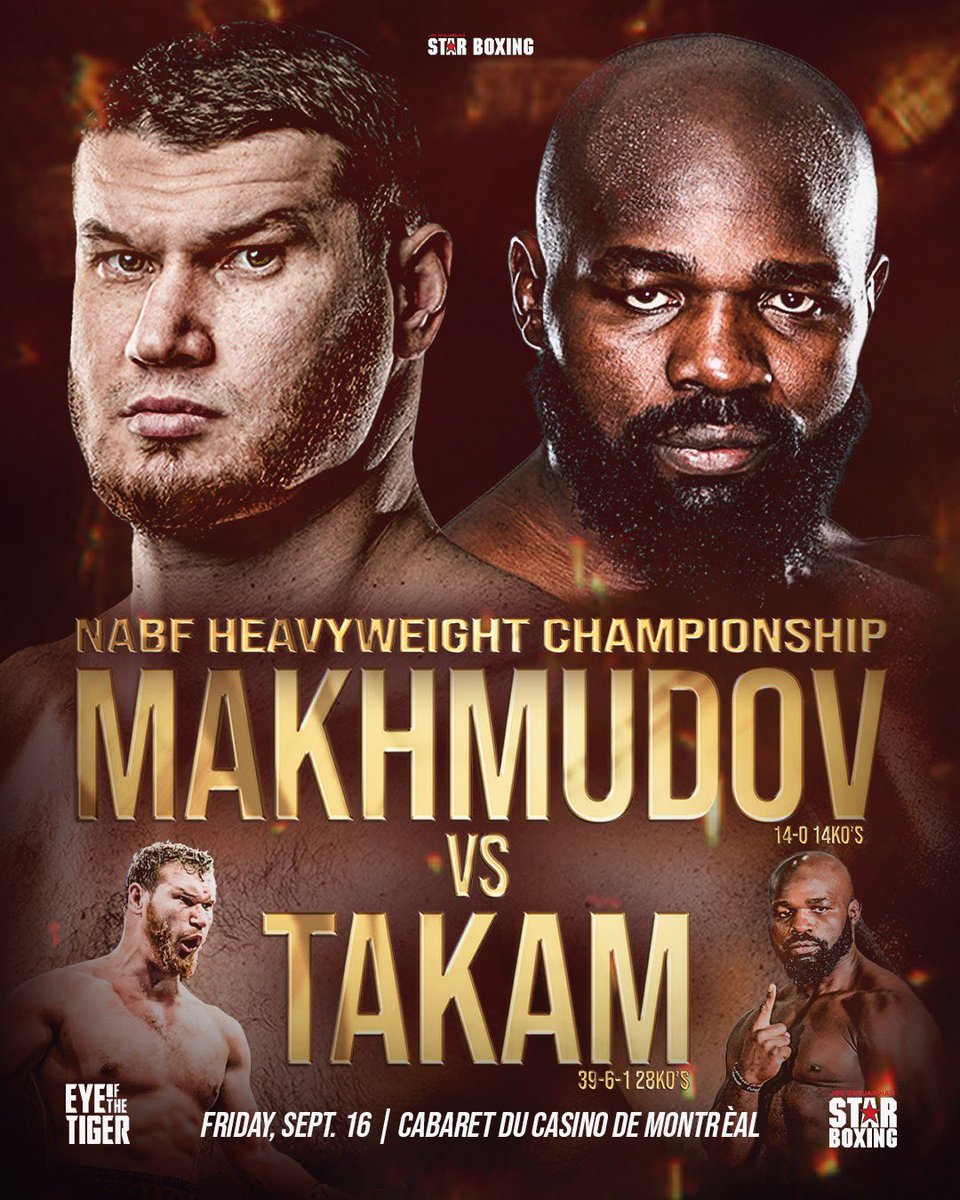 Makhmudov vs. Takam Poster September 13, 2022