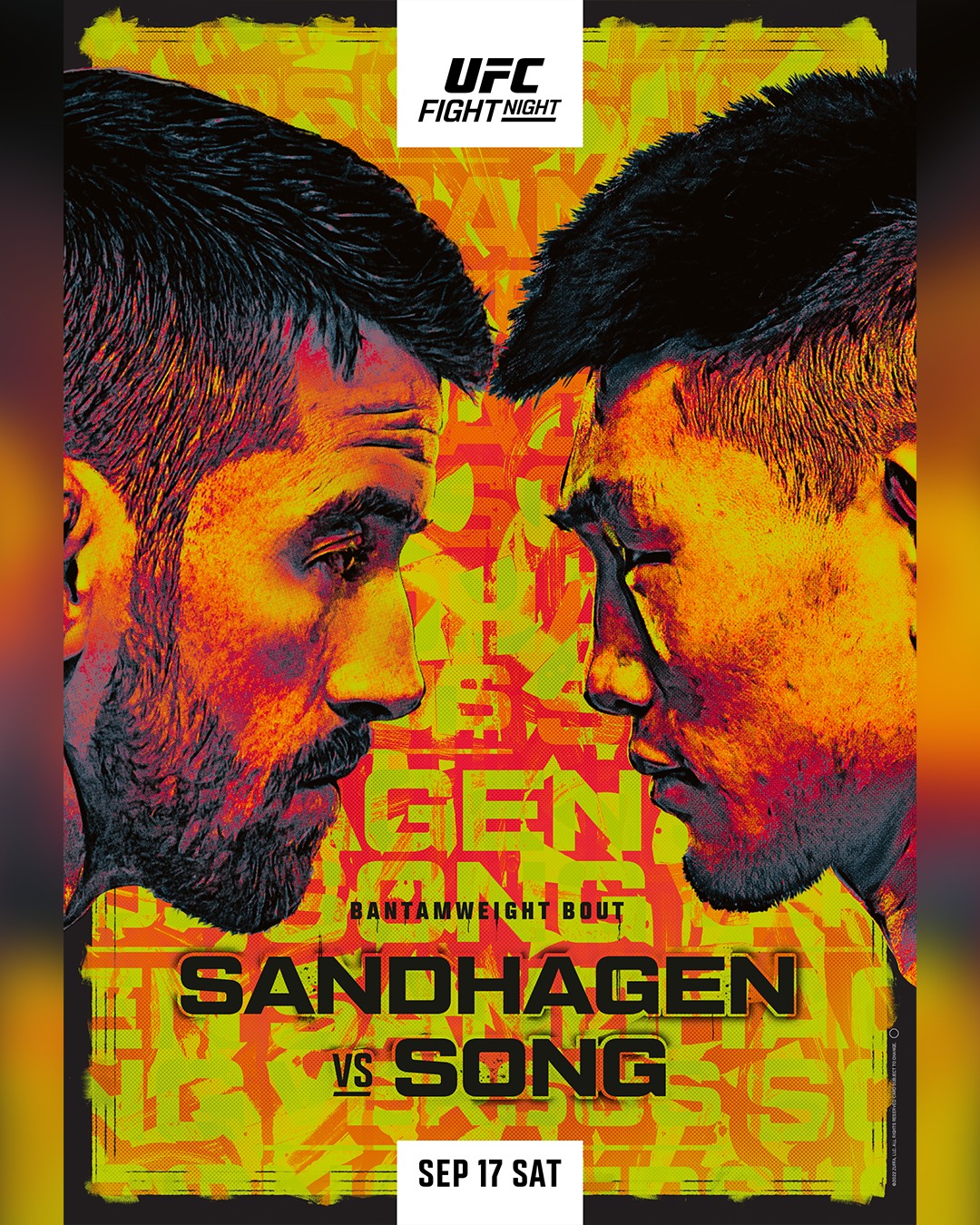 UFC Fight Night 210 Poster September 14, 2022