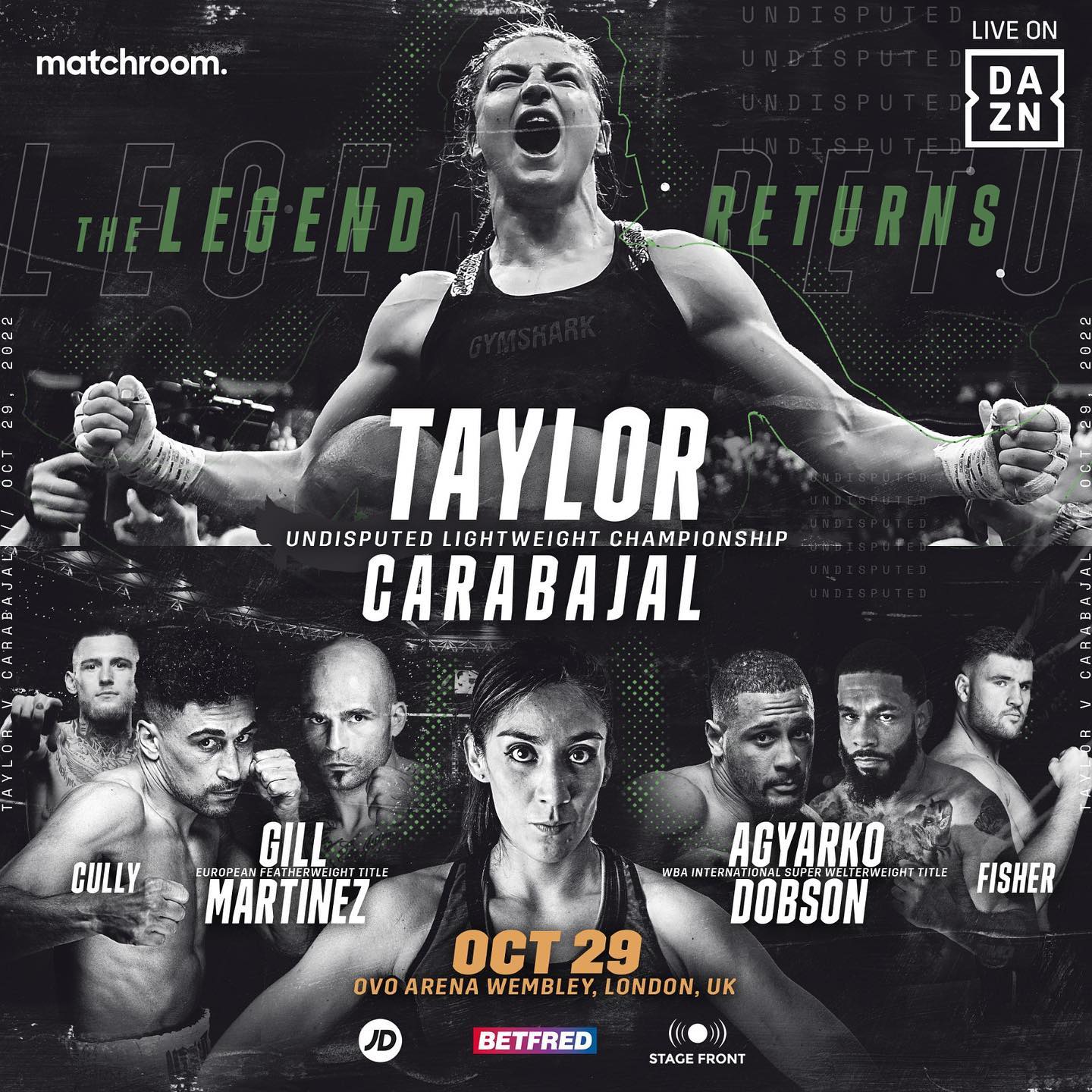 Taylor vs. Carabajal Poster September 25, 2022