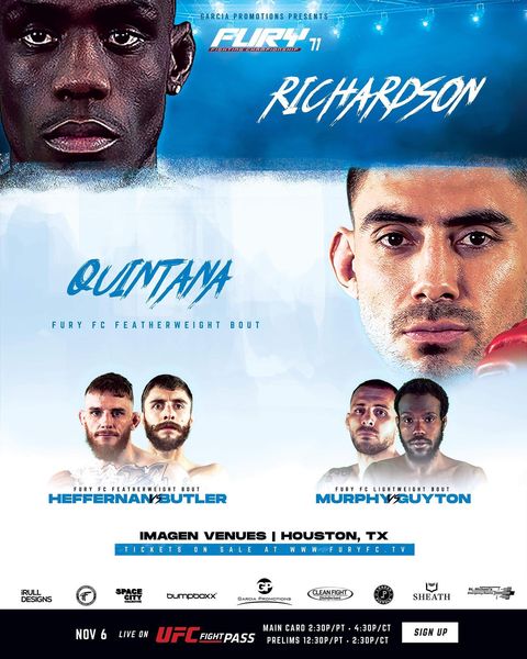 Fury FC 71 Poster October 02, 2022