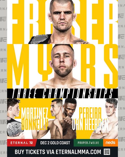 EMMA - Eternal MMA 72: Gold Coast Poster October 09, 2022