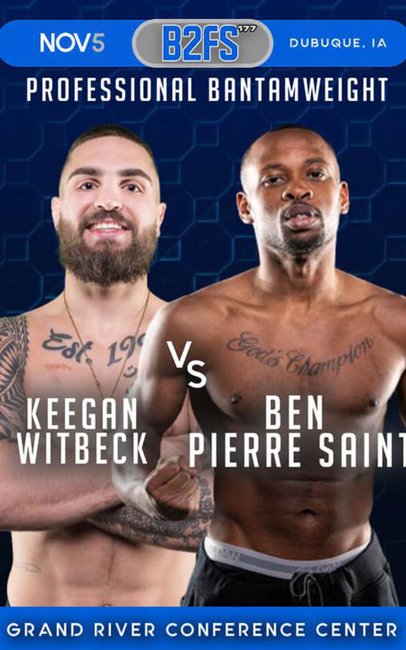 B2 Fighting Series 177 - Dubuque, IA Poster October 23, 2022
