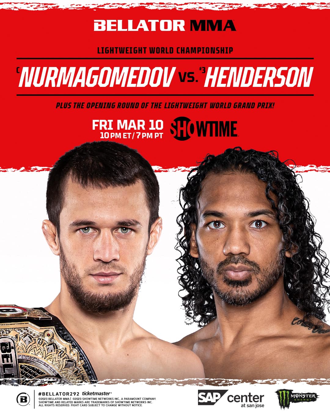 Bellator 292 Poster January 16, 2023