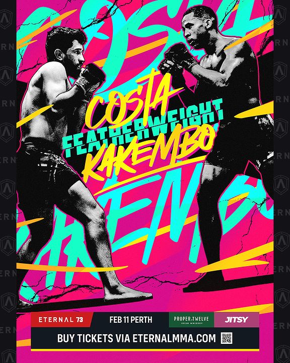 EMMA - Eternal MMA 73: Costa vs. Kakembo Poster January 29, 2023