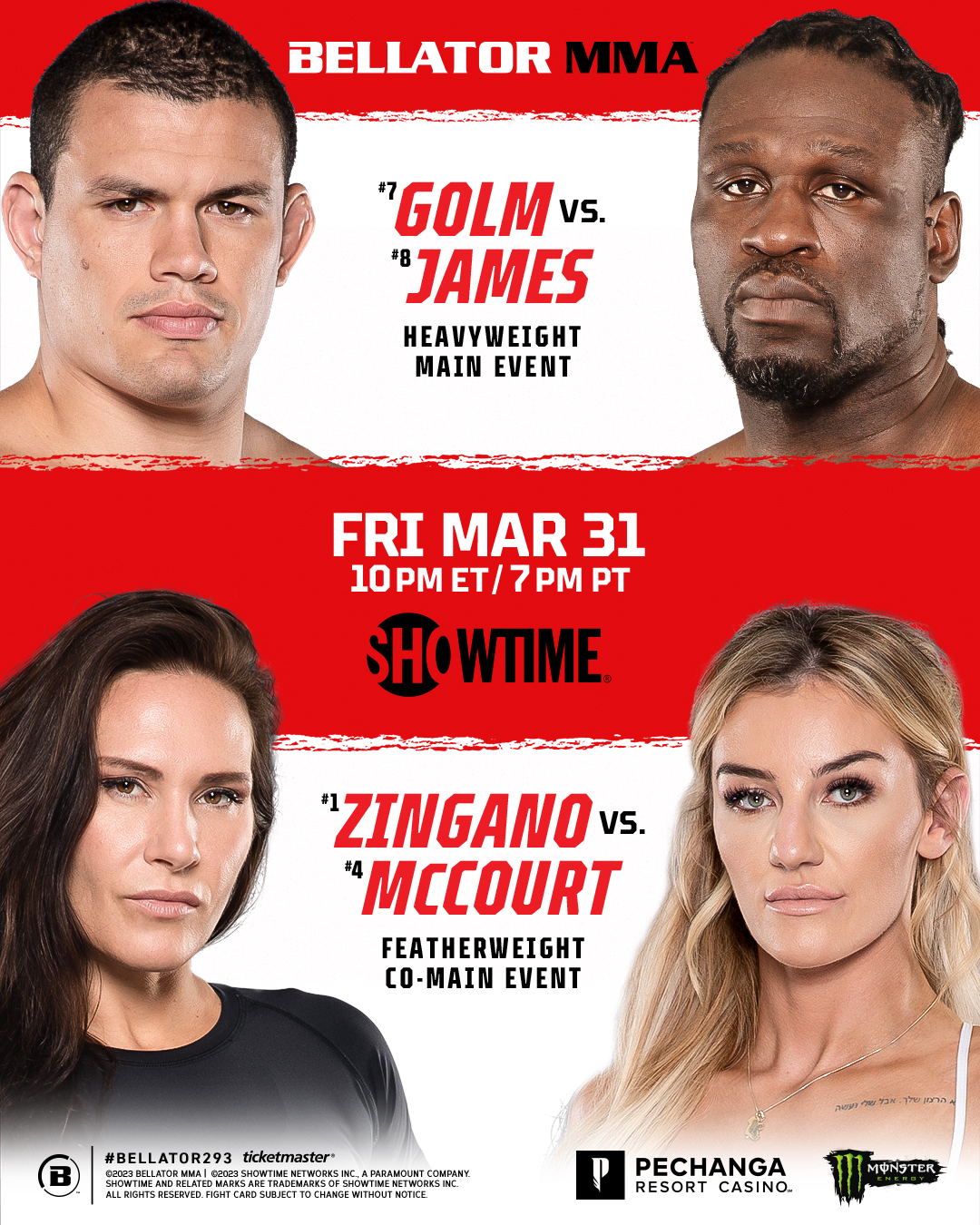 Bellator 293 Poster January 29, 2023