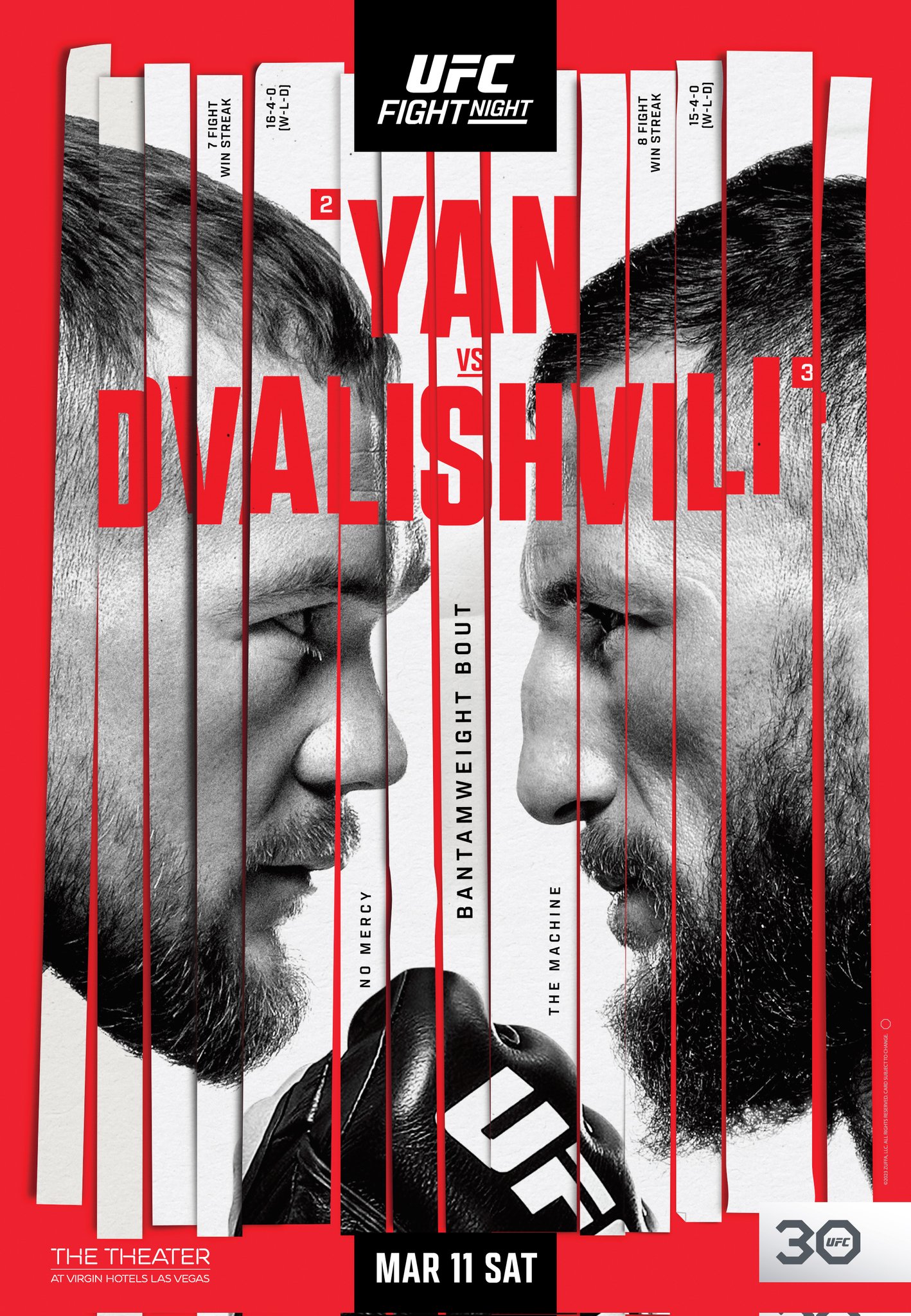UFC Fight Night 221 Poster March 06, 2023
