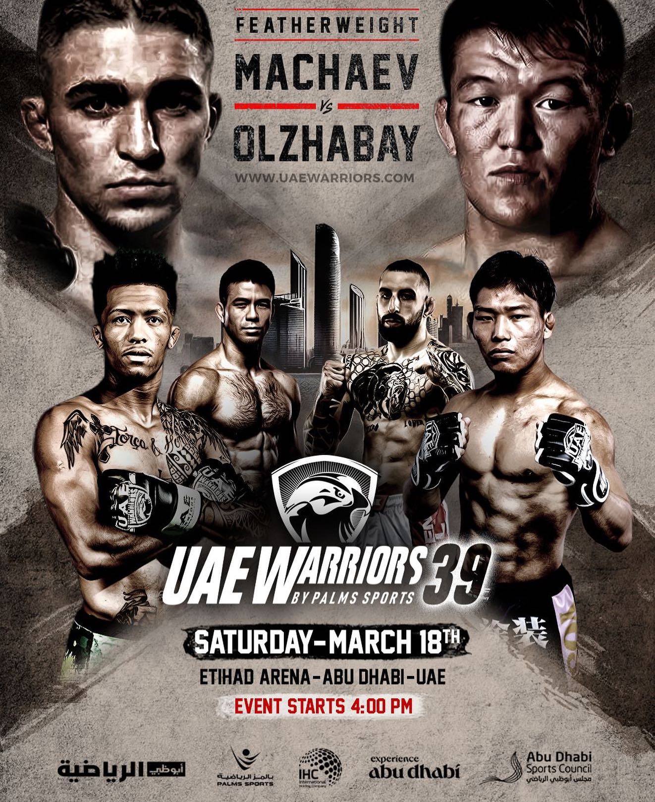 UAE Warriors 39 Poster March 13, 2023