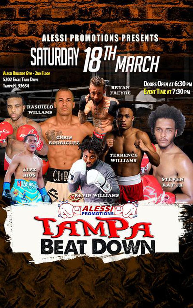 Alessi Promotions Tampa Beat Down Poster March 16, 2023