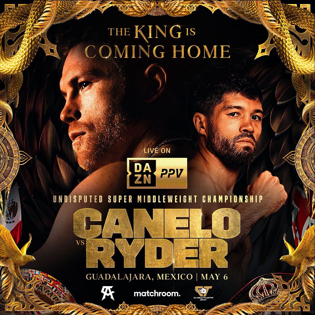 Canelo vs. Ryder Poster March 20, 2023