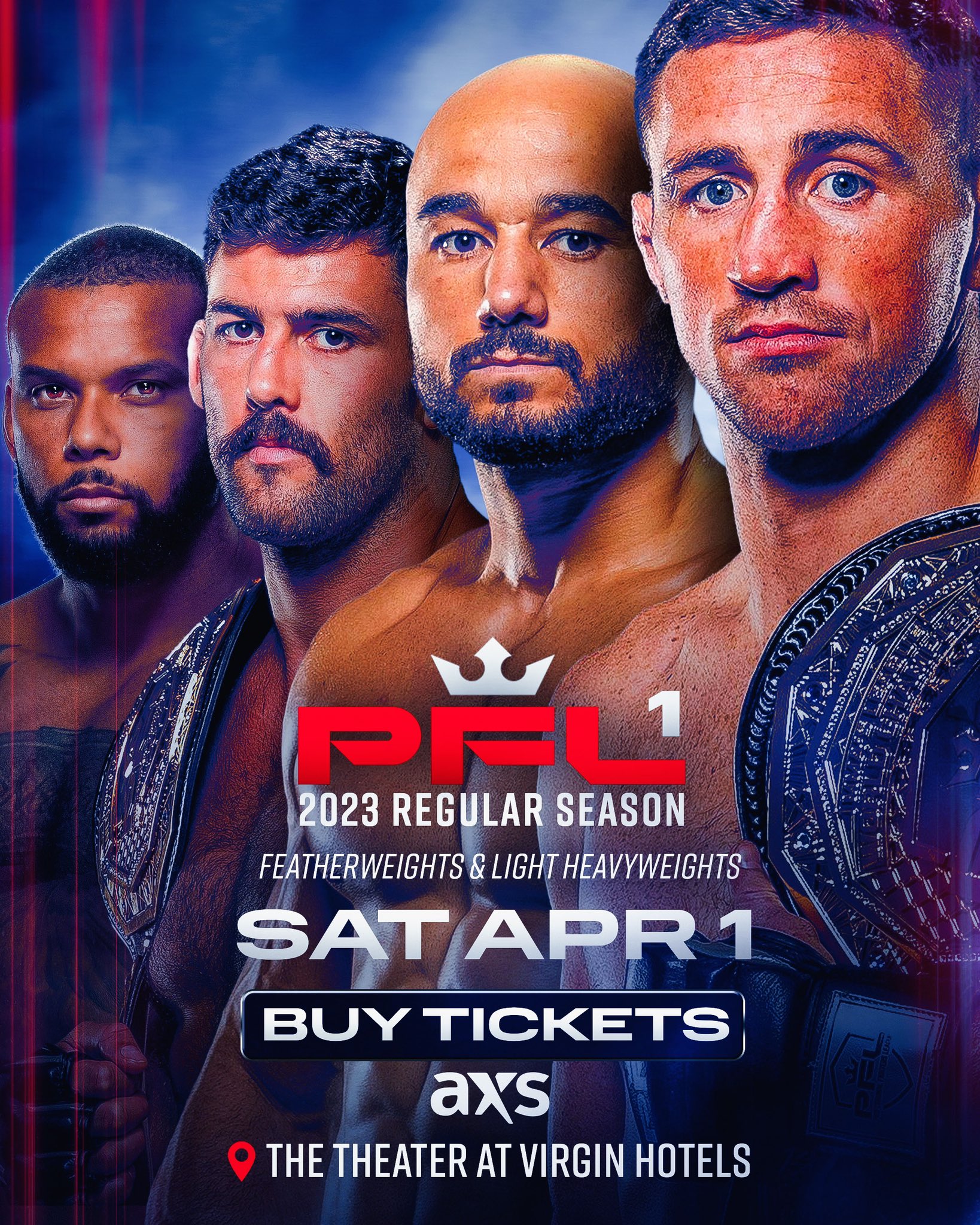 PFL 1: 2023 Regular Season Poster March 28, 2023
