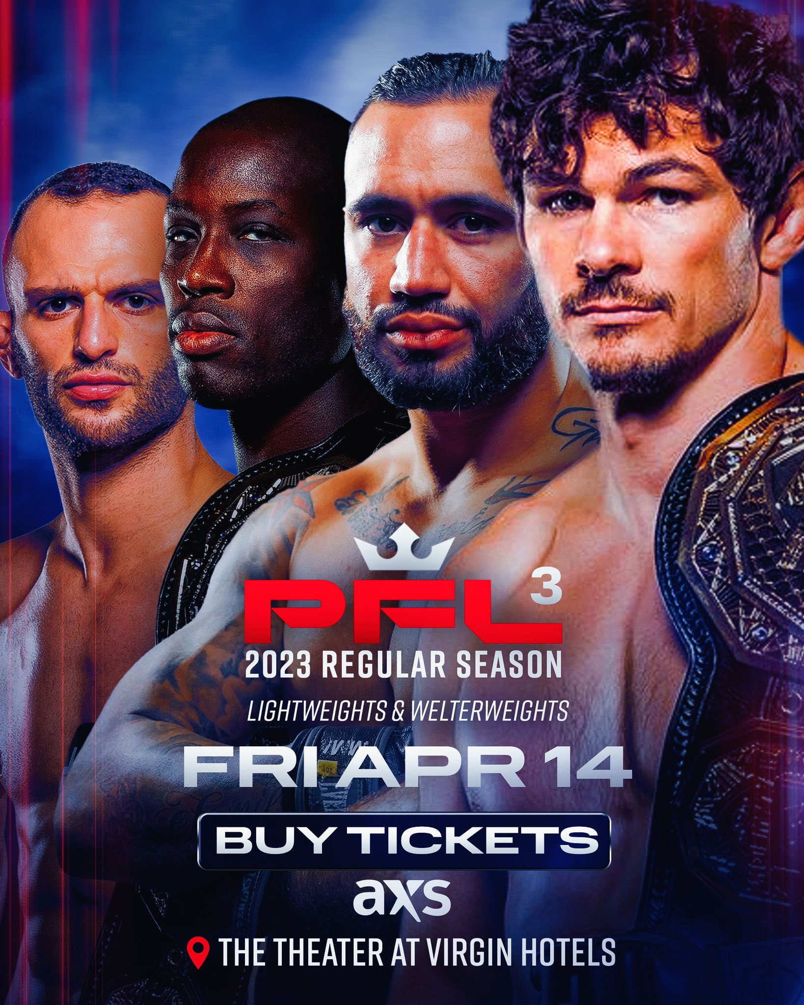 PFL 3: 2023 Regular Season Poster March 28, 2023
