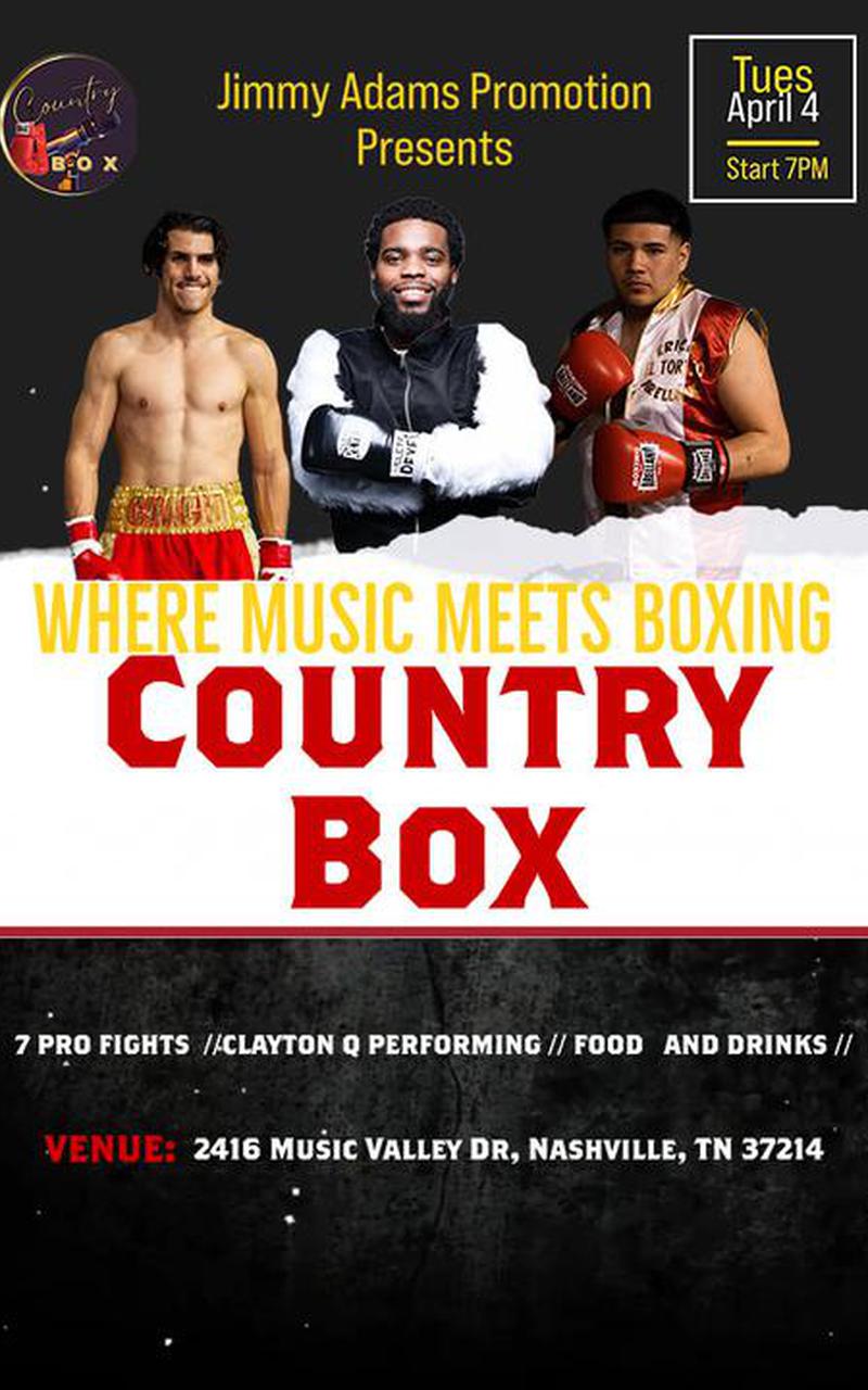 Country Box - Where Music Meets Boxing Poster April 03, 2023