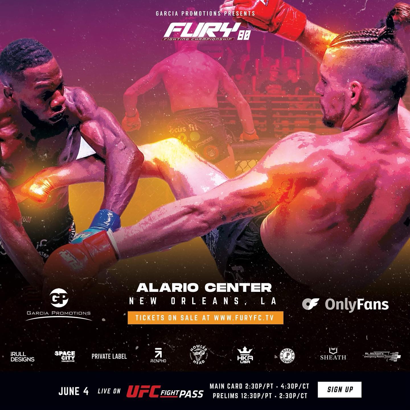 Fury FC 80 Poster April 17, 2023