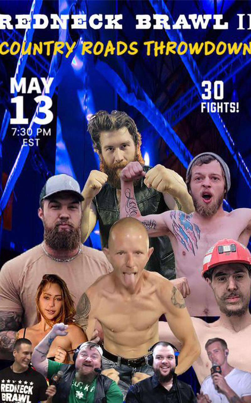 Redneck Brawl - Country Roads Throwdown Poster May 07, 2023