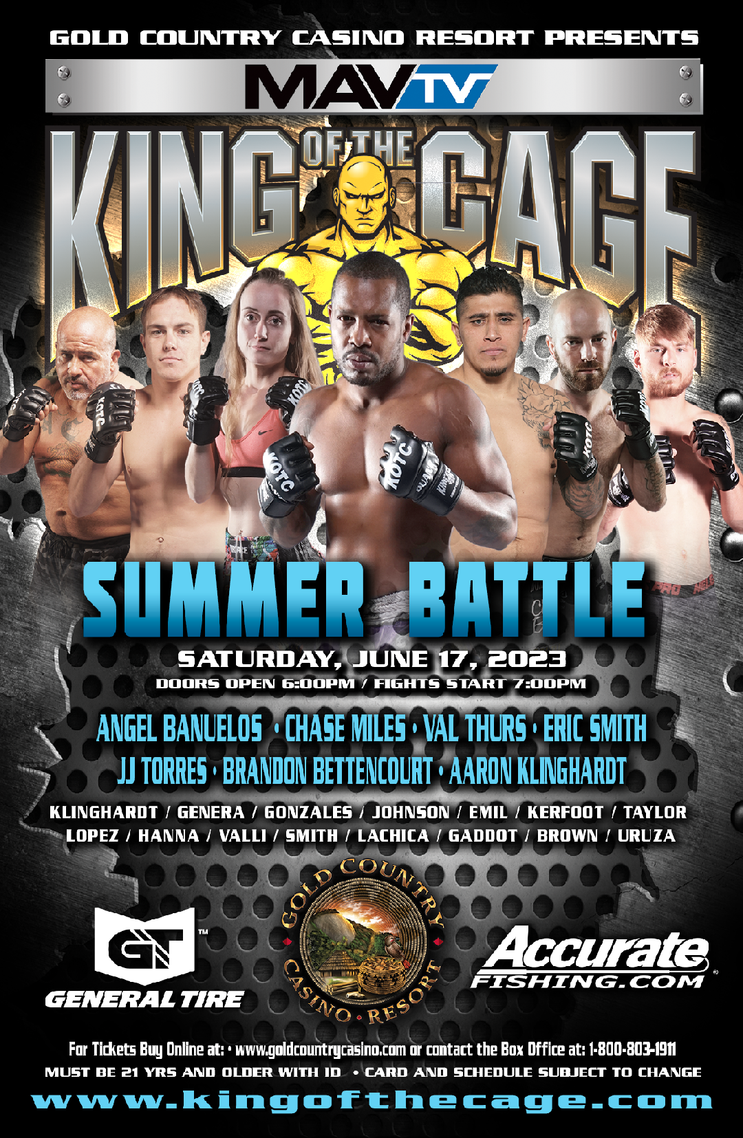 KOTC - King of the Cage Poster May 15, 2023