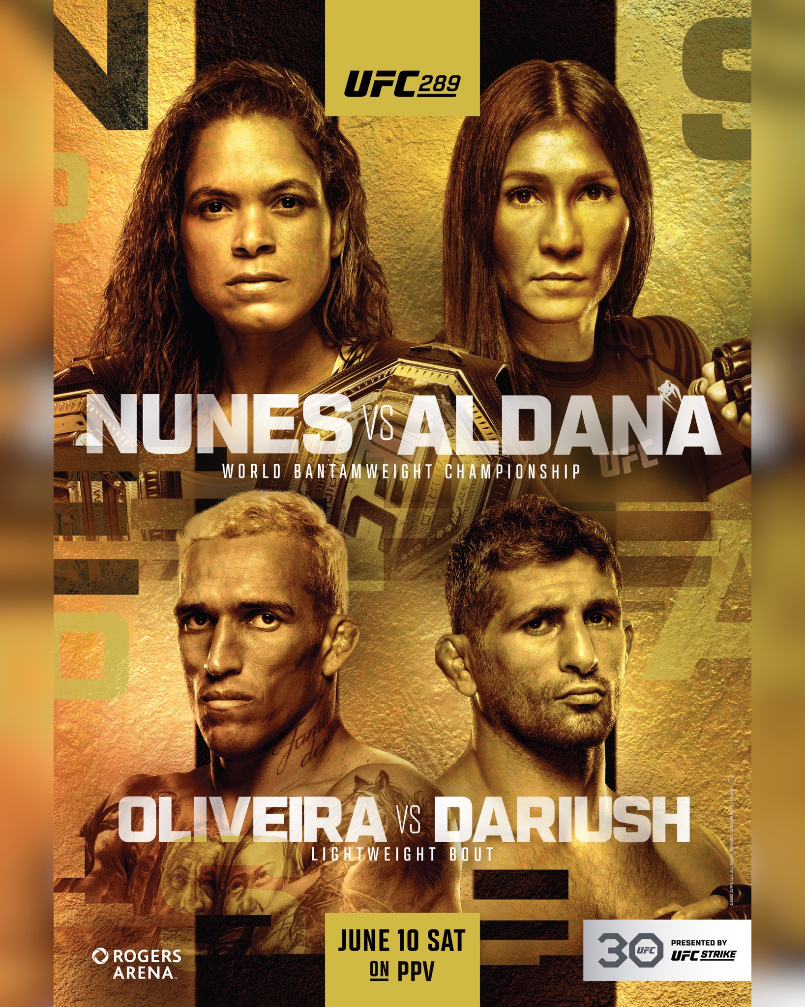 UFC 289 Poster June 05, 2023