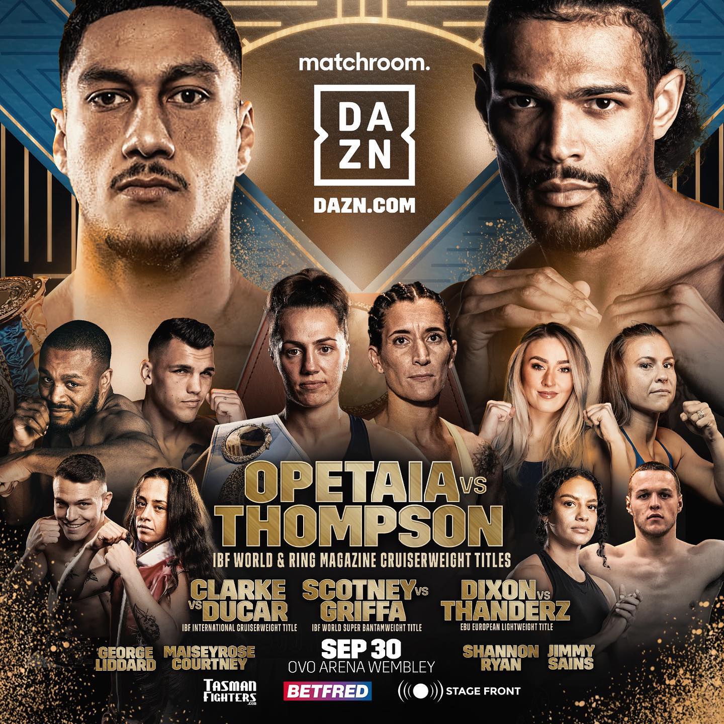 Opetaia vs. Thompson Poster August 27, 2023