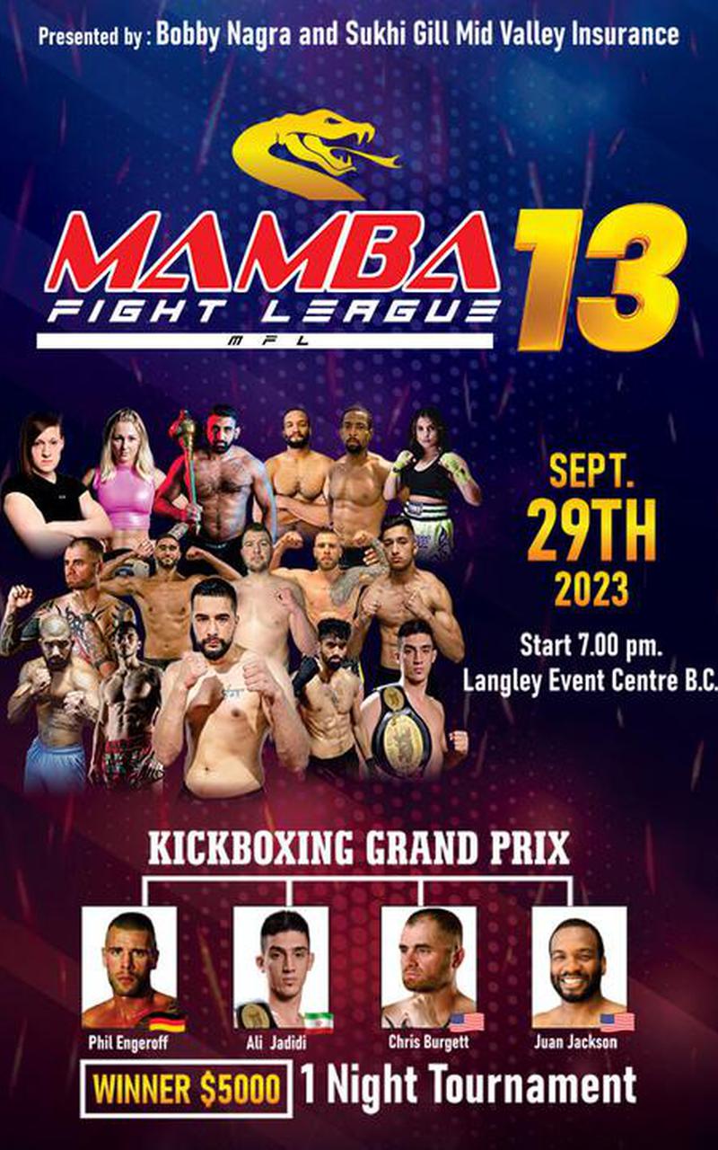 Mamba Fight Night 13 Poster September 03, 2023