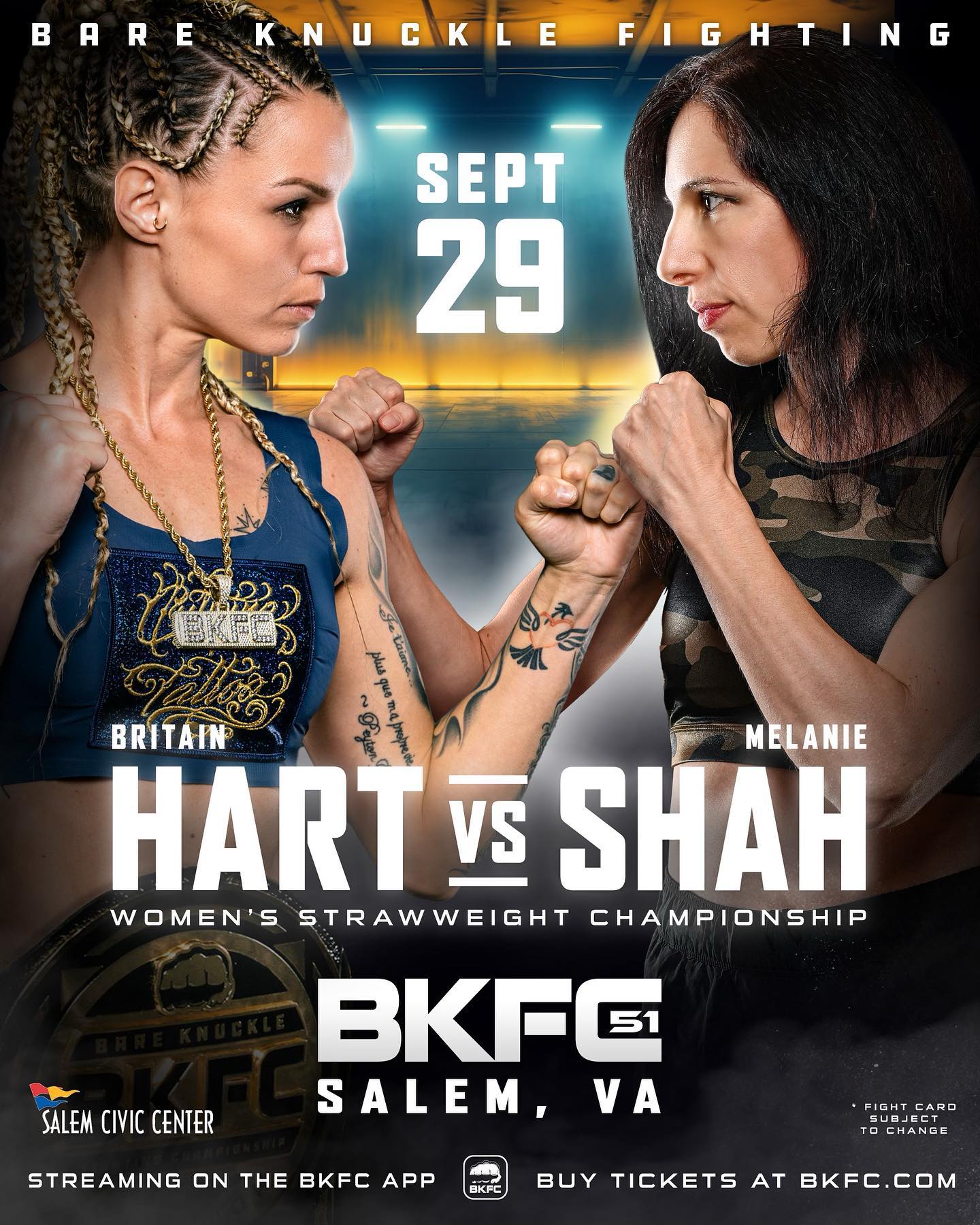 BKFC 51 Poster September 03, 2023