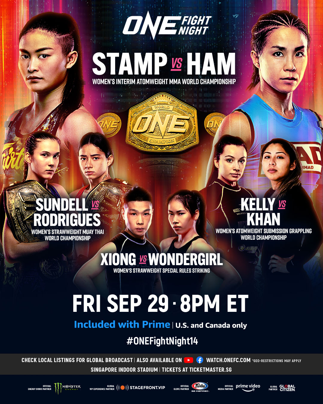 ONE Fight Night 14 Poster September 11, 2023