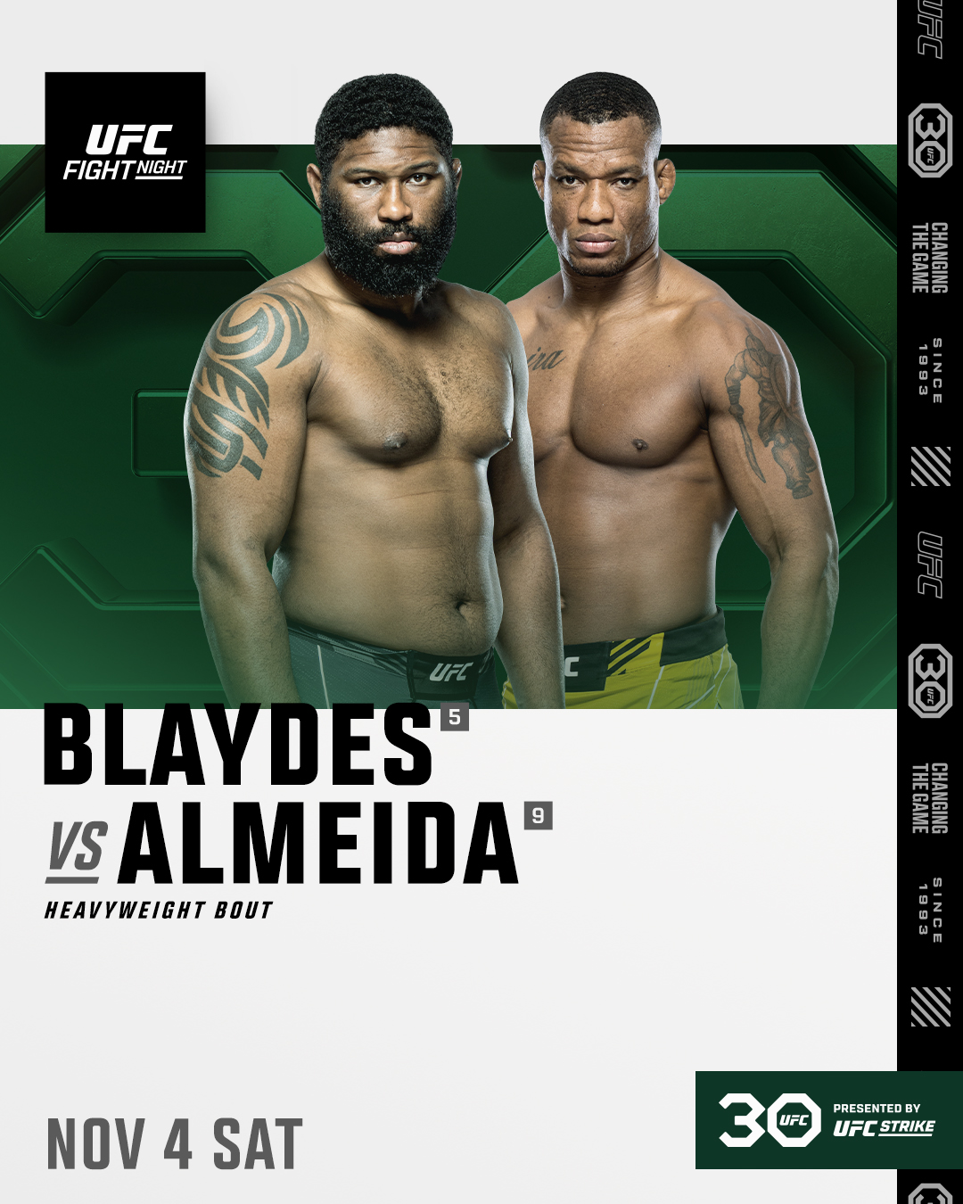 UFC Fight Night 231 Poster September 19, 2023