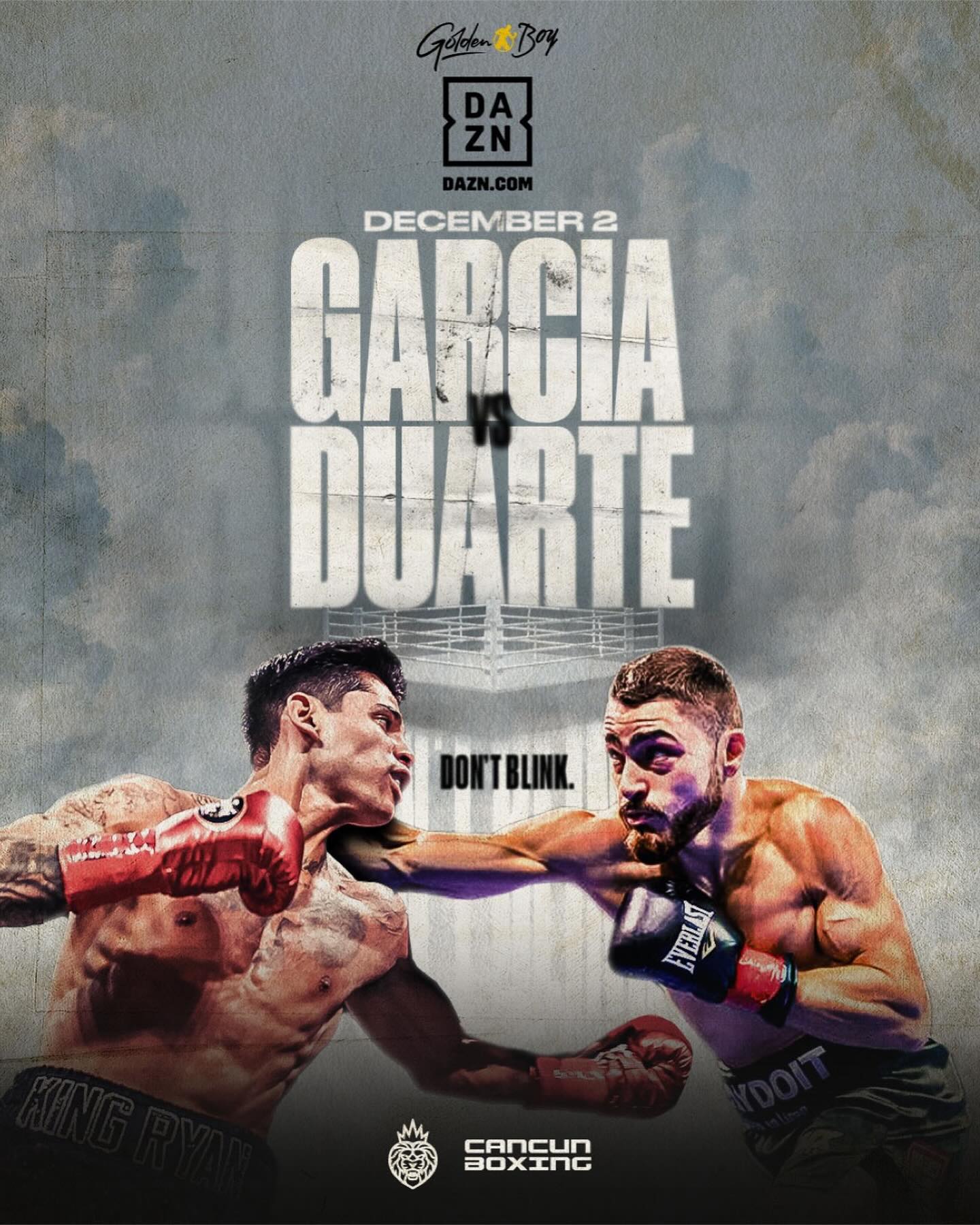 Garcia vs. Duarte Poster October 09, 2023