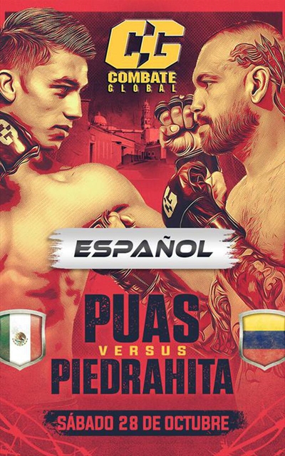 Combate Global - Puas vs. Piedrahita Poster October 23, 2023