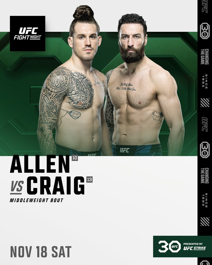 UFC Fight Night 232 Poster October 29, 2023