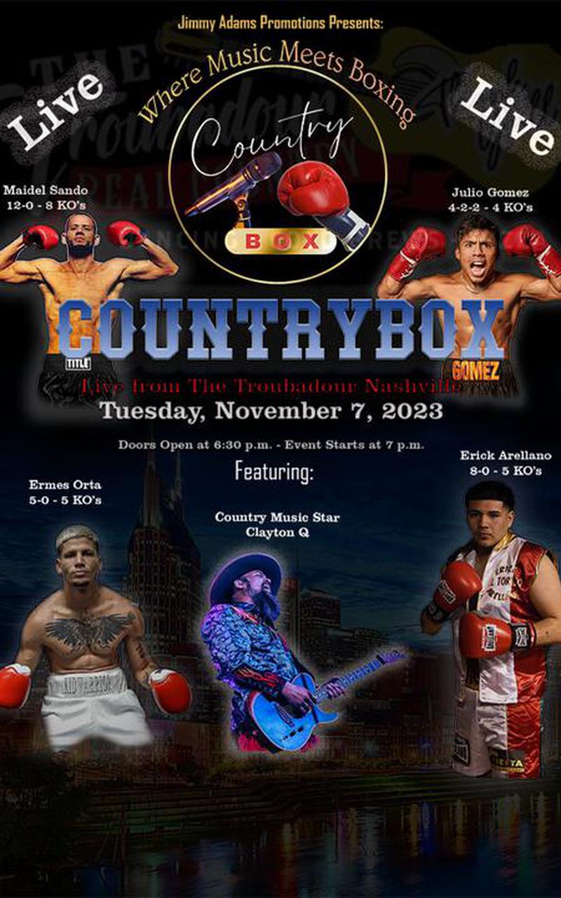Country Box - Where Music Meets Boxing Poster November 05, 2023