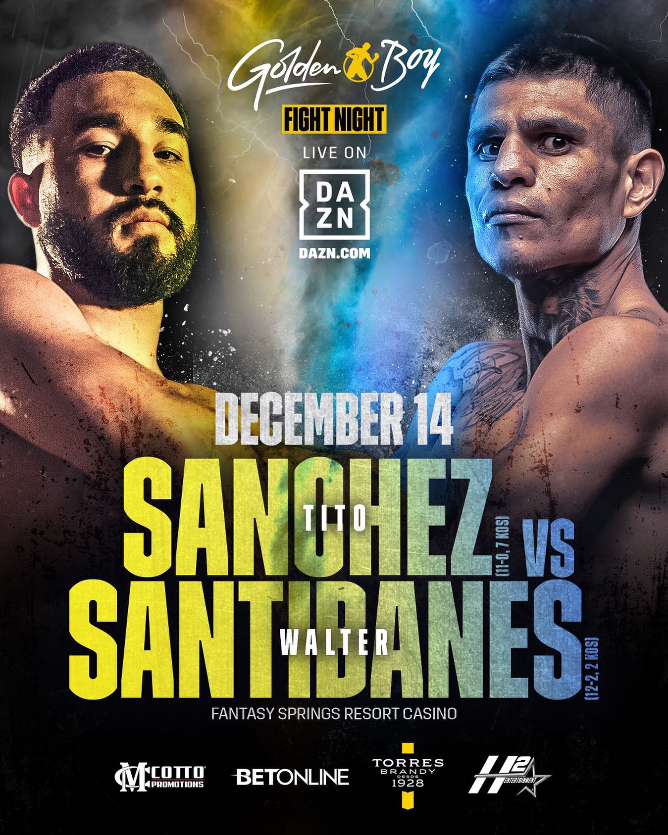 Sanchez vs. Santibanes Poster November 12, 2023