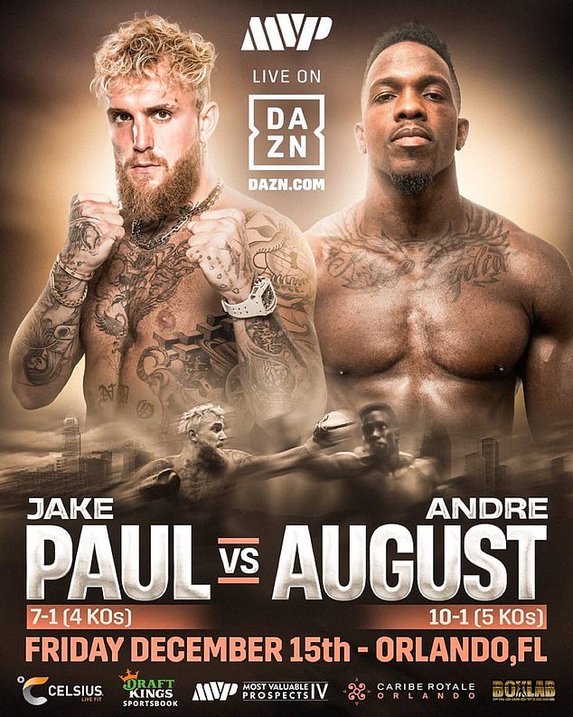 Paul vs. August Poster November 12, 2023