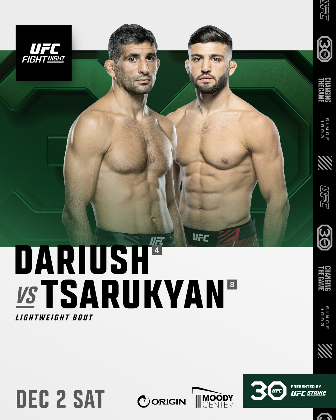 UFC on ESPN 52 Poster November 13, 2023