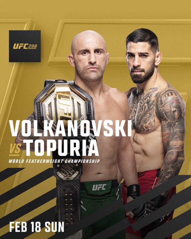 UFC 298 Poster November 13, 2023