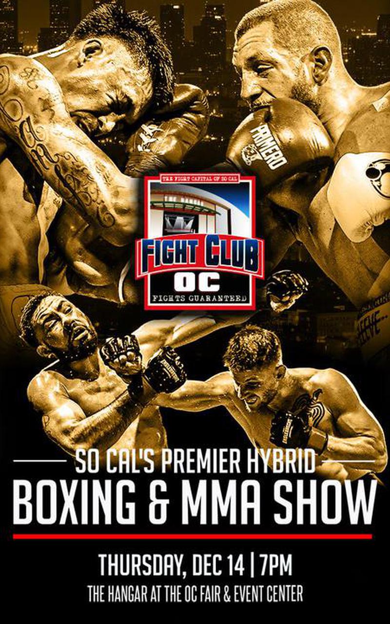 Fight Club OC - Boxing & MMA Show Poster November 19, 2023