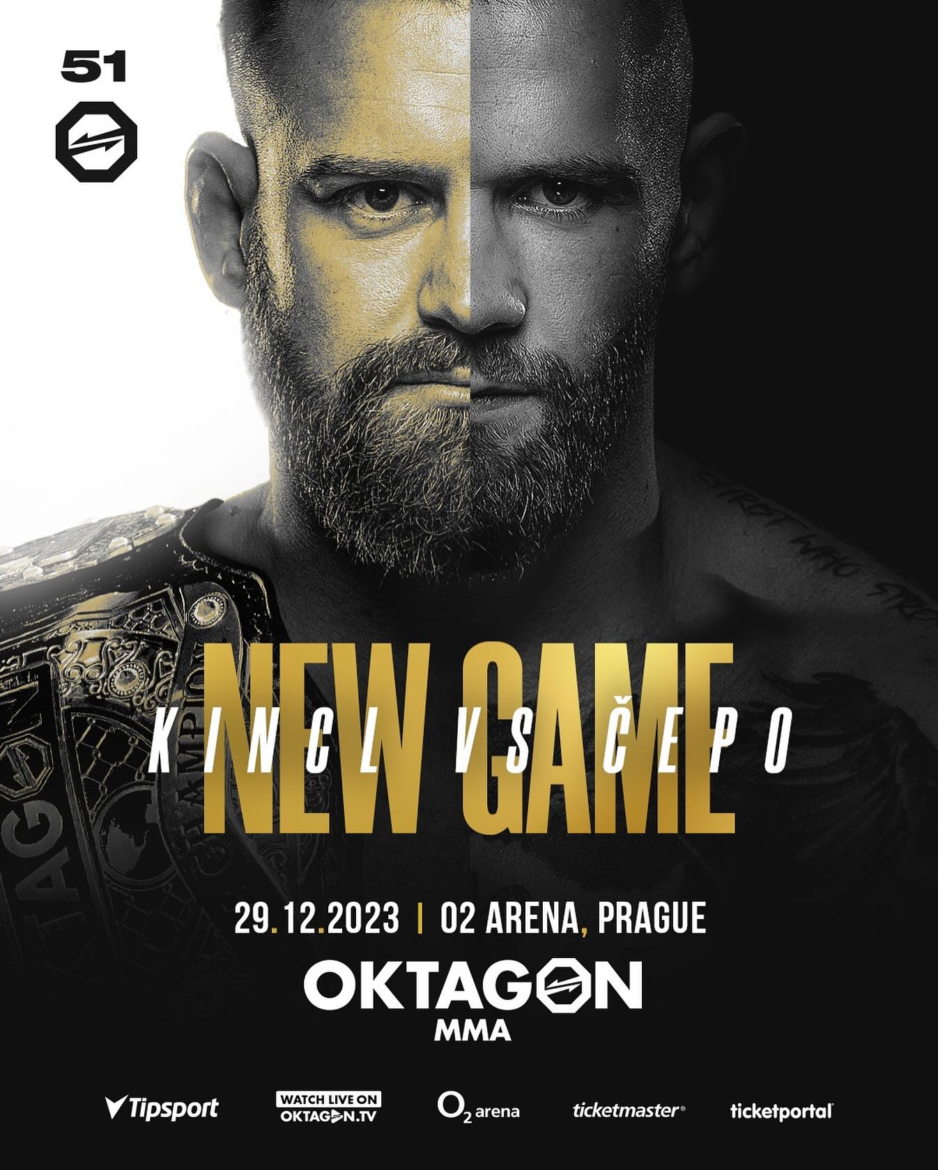Oktagon MMA - Oktagon 51: Tipsport Gamechanger Final Poster November 20, 2023