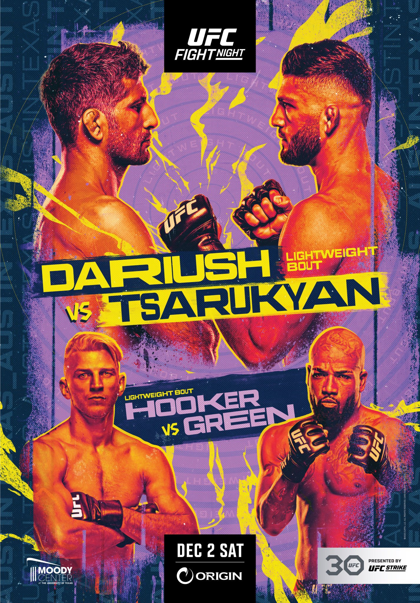 UFC on ESPN 52 Poster November 27, 2023