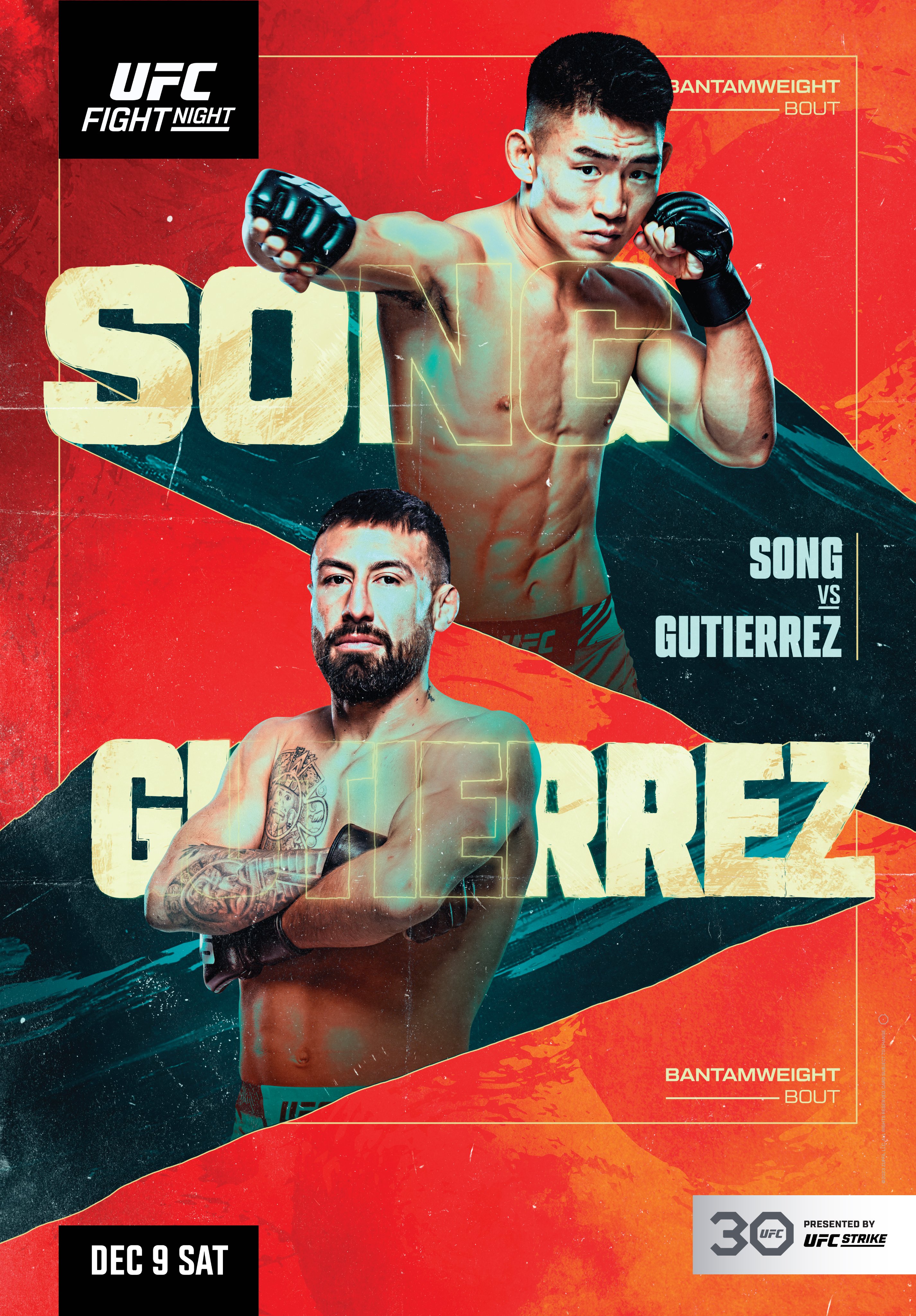 UFC Fight Night 233 Poster December 04, 2023