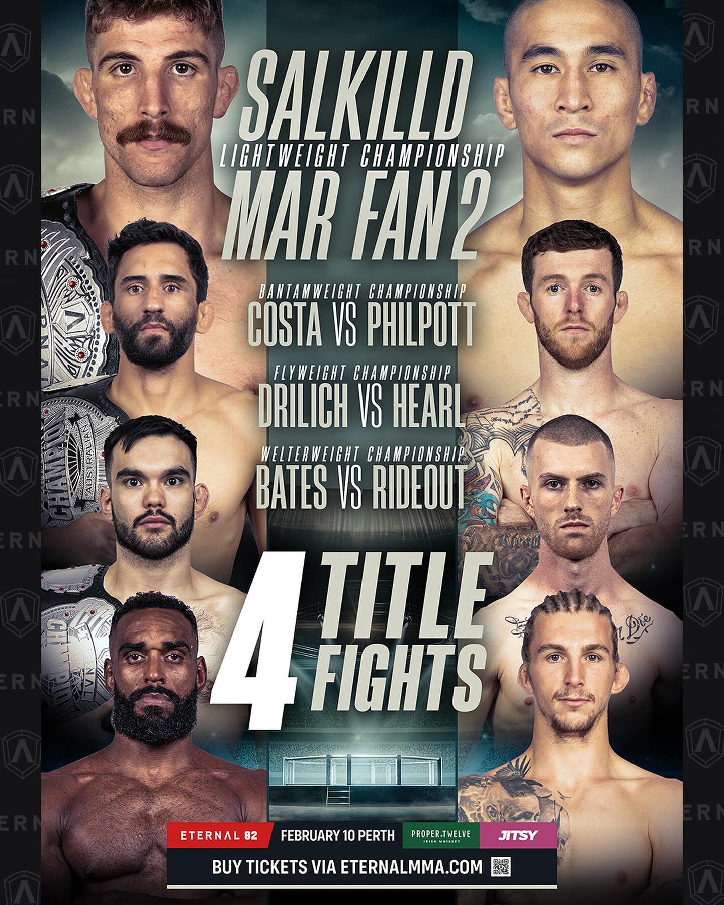 EMMA - Eternal MMA 82: Perth Poster December 13, 2023
